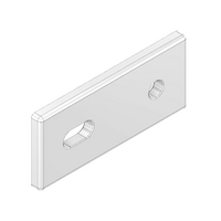 MODULAR SOLUTIONS FLAT PLATE&lt;br&gt;45 X 90 FLAT PLATE, W/ SLOTTED HOLE &amp; HARDWARE